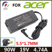 19V 4,74A 90W 5,5x1,7mm klēpjdatora adaptera lādētājs ACER ASPIRE 5750G 5755G 7110 9300 E1-531 E1-571G M5-581G V5-571P 4925G jauda