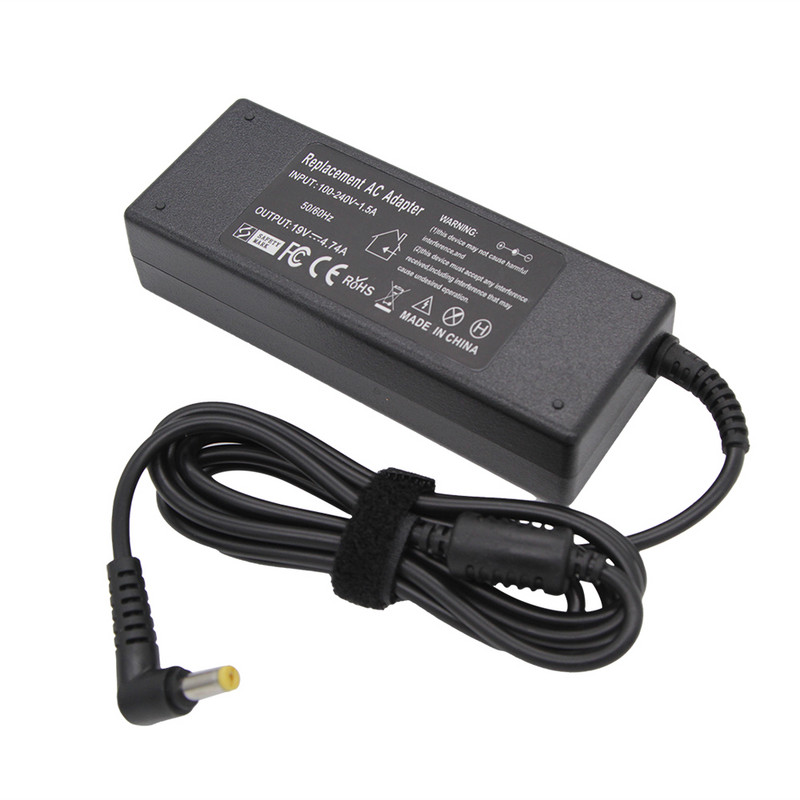 19V 4,74A 90W 5,5x1,7mm klēpjdatora adaptera lādētājs ACER ASPIRE 5750G 5755G 7110 9300 E1-531 E1-571G M5-581G V5-571P 4925G jauda