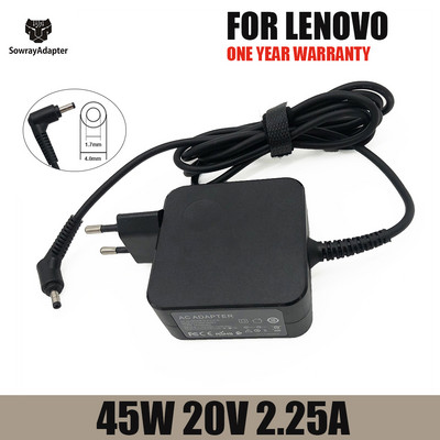 20V 2.25A 45W 4.0*1.7mm захранващ адаптер за лаптоп за Lenovo зарядно устройство Ideapad 100 100s yoga310 yoga510 AC адаптер зарядно устройство ADL45WCC