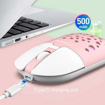 Изискана мишка за лаптоп Преносима безшумна безжична мишка с USB адаптер Cozy Touch Bluetooth-съвместима мишка за лаптоп