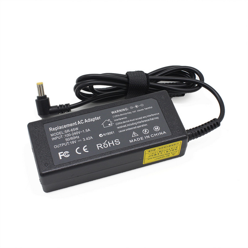 19V 3.42A 65W 5.5x1.7mm maiņstrāvas adaptera lādētājs Acer Aspire 5315 5630 5735 5920 5535 5738 6920 7520 piezīmjdatora barošanas avots