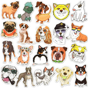 50/100 ΤΕΜ. Χαριτωμένο σκυλί, ζώο, αυτοκόλλητα για φορητό υπολογιστή, Αστεία κινούμενα σχέδια, παροιμία, αυτοκόλλητα για ζώα