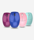 2.4G Ασύρματο ποντίκι USB Ποντίκι υπολογιστή Μίνι μπαταρία Εργονομικό Mause Οπτικό αθόρυβο ποντίκι υπολογιστή σίγαση ποντικιού Office Pink για φορητό υπολογιστή