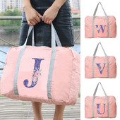 Putna torba Ručna torba Ženska kampiranje na otvorenom Torbe za pohranu prtljage Pribor Torbe Ljubičasti cvjetni print Sklopivi organizator velikog kapaciteta