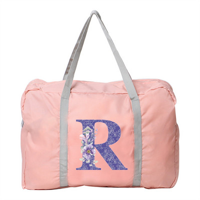 Putna torba Ručna torba Ženska kampiranje na otvorenom Torbe za pohranu prtljage Pribor Torbe Ljubičasti cvjetni print Sklopivi organizator velikog kapaciteta