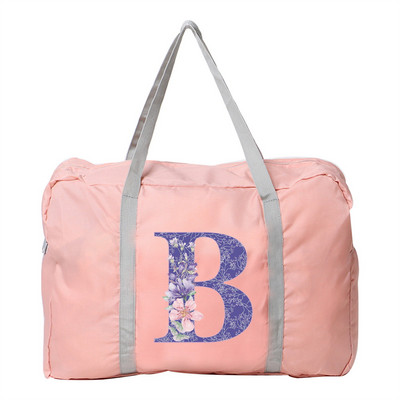 Putna torba Ručna torba Ženska kampiranje na otvorenom Torbe za pohranu prtljage Pribor Torbe Ljubičasti cvjetni print Sklopivi organizator velikog kapaciteta