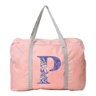 Putna torba Ručna torba Ženska kampiranje na otvorenom Torbe za pohranu prtljage Pribor Torbe Ljubičasti cvjetni print Sklopivi organizator velikog kapaciteta