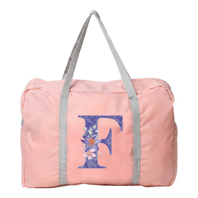 Putna torba Ručna torba Ženska kampiranje na otvorenom Torbe za pohranu prtljage Pribor Torbe Ljubičasti cvjetni print Sklopivi organizator velikog kapaciteta