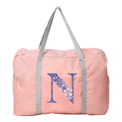 Putna torba Ručna torba Ženska kampiranje na otvorenom Torbe za pohranu prtljage Pribor Torbe Ljubičasti cvjetni print Sklopivi organizator velikog kapaciteta