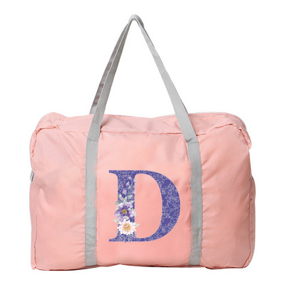 Putna torba Ručna torba Ženska kampiranje na otvorenom Torbe za pohranu prtljage Pribor Torbe Ljubičasti cvjetni print Sklopivi organizator velikog kapaciteta