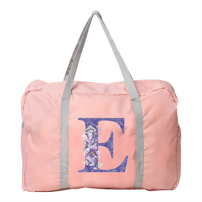 Putna torba Ručna torba Ženska kampiranje na otvorenom Torbe za pohranu prtljage Pribor Torbe Ljubičasti cvjetni print Sklopivi organizator velikog kapaciteta