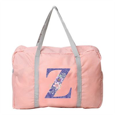 Putna torba Ručna torba Ženska kampiranje na otvorenom Torbe za pohranu prtljage Pribor Torbe Ljubičasti cvjetni print Sklopivi organizator velikog kapaciteta