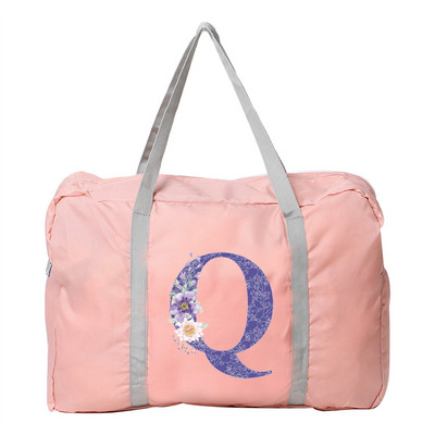 Putna torba Ručna torba Ženska kampiranje na otvorenom Torbe za pohranu prtljage Pribor Torbe Ljubičasti cvjetni print Sklopivi organizator velikog kapaciteta