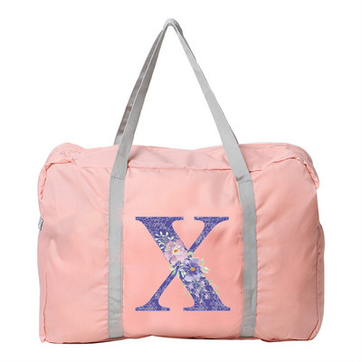 Putna torba Ručna torba Ženska kampiranje na otvorenom Torbe za pohranu prtljage Pribor Torbe Ljubičasti cvjetni print Sklopivi organizator velikog kapaciteta