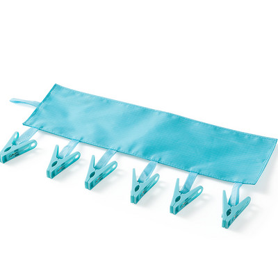 Višenamjenska putna vješalica, prijenosna sklopiva ručnička čarapa sa 6 kopči, putne vješalice za pohranu čarapa, putna oprema