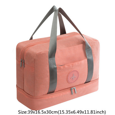 Modna vodootporna putna torba za fitness, prijenosna najlonska kutija za pohranu ženske sportske odjeće, višenamjenska torbica za suho i mokro odvajanje za teretanu