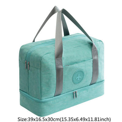 Modna vodootporna putna torba za fitness, prijenosna najlonska kutija za pohranu ženske sportske odjeće, višenamjenska torbica za suho i mokro odvajanje za teretanu