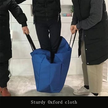 Unisex Πτυσσόμενη τσάντα Duffle Μεγάλης χωρητικότητας Ρούχα ταξιδιού Τσάντες αποθήκευσης Τσάντες φερμουάρ Oxford Weekend Τσάντα Λεπτή φορητή τσάντα μεταφοράς αποσκευών