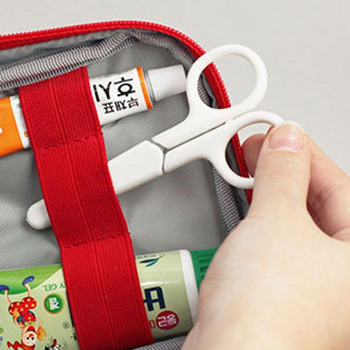 Преносим среден празен органайзер за пакети Многослойна торбичка за комплект за първа помощ Чанта за първа помощ Survival Medicine Travel Rescue Bag