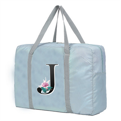 Putna torba velikog kapaciteta Unisex Organizatori Prtljaga Ručne torbe Skladištenje odjeće Duffle Torbe za nošenje Whitemarble Lettern Series