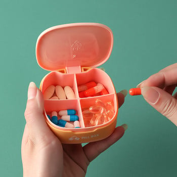 Φορητό PP Mini Dispensing Compartment Storage Box Medicine Pill Box Dispenser Medical Organizer Κιβώτιο ταμπλετών Αξεσουάρ ταξιδιού