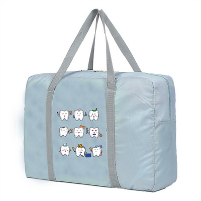 Putna torba velikog kapaciteta Unisex Organizatori Sklopiva prtljaga Ručne torbe Skladištenje odjeće Duffle Torbe za nošenje Teeth Series