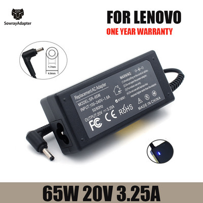 20V 3.25A 65W 4.0*1.7mm AC зарядно за лаптоп за Lenovo IdeaPad 320 100-15 B50-10 YOGA 710 510-14ISK Захранващ адаптер за лаптоп