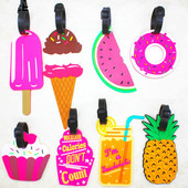 Pribor za putovanja Oznaka za prtljagu Kreativni PVC kovčeg ID Adresa Držač Oznake za ukrcaj prtljage Prijenosna naljepnica