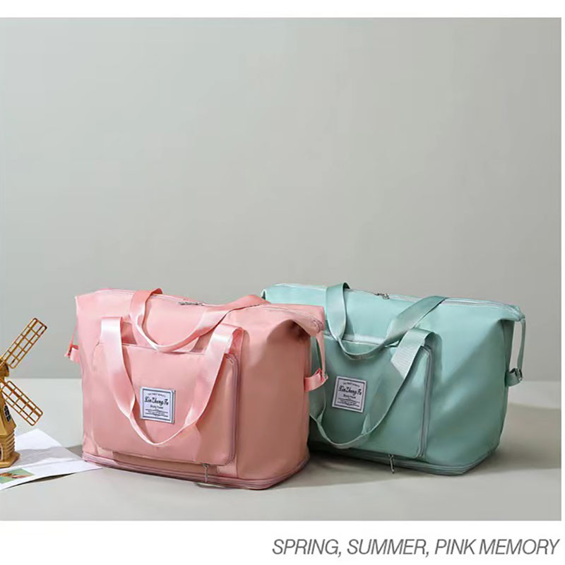 Ženska putna torba, jednobojna velika torba za rame, višenamjenska torba za odvajanje suhe i mokre stvari, sportska torba za ručnu prtljagu