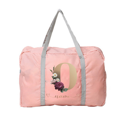 Prilagodite bilo koje ime Putna torba Ženska ručna torba Prtljaga Sklopivi gadget organizator Velikog kapaciteta Pismo Ružičasta torba Putni dodaci