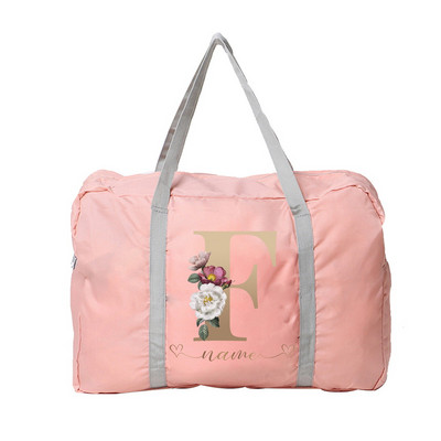 Prilagodite bilo koje ime Putna torba Ženska ručna torba Prtljaga Sklopivi gadget organizator Velikog kapaciteta Pismo Ružičasta torba Putni dodaci
