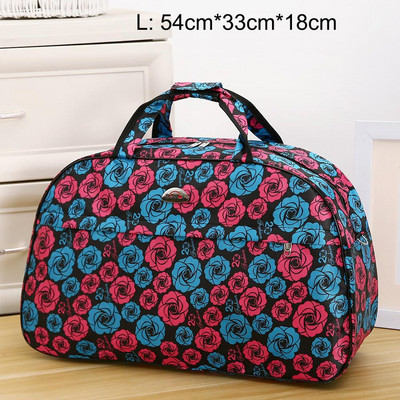 Ženske putne torbe velikog kapaciteta Muška prtljaga Putne sportske torbe Najlonska vodootporna dnevna torba za putovanja Ženska ručna torba s printom cvijeća