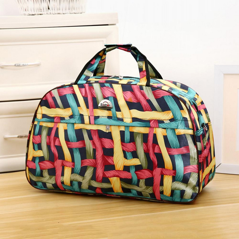 Ženske putne torbe velikog kapaciteta Muška prtljaga Putne sportske torbe Najlonska vodootporna dnevna torba za putovanja Ženska ručna torba s printom cvijeća