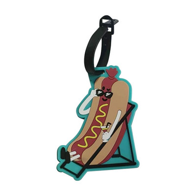 Oznaka za putnu prtljagu Silikonski crtani film Slatko voće Hrana Životinjski stil Oznake za kovčeg Ime Držač adrese Oznake za ukrcaj na prtljagu Oznaka