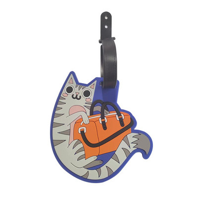 Oznaka za putnu prtljagu Silikonski crtani film Slatko voće Hrana Životinjski stil Oznake za kovčeg Ime Držač adrese Oznake za ukrcaj na prtljagu Oznaka