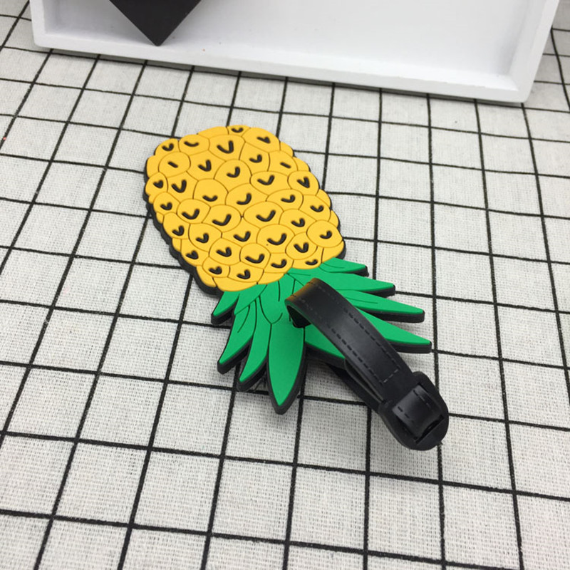 Voće Kofer Oznaka za prtljagu Ananas ID Adresa Držač lubenice Oznaka za prtljagu Jagoda Banana Silikagel Putni pribor