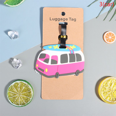 1kom Creative Travel Accessorie Oznaka za prtljagu Creative Corgi & Cat kovčeg Modni stil Silikonska prijenosna putna naljepnica Putni dio