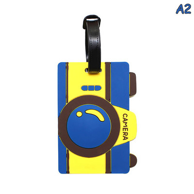 1kom Creative Travel Accessorie Oznaka za prtljagu Creative Corgi & Cat kovčeg Modni stil Silikonska prijenosna putna naljepnica Putni dio