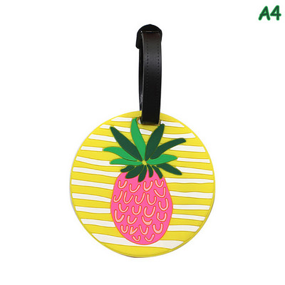 1kom Creative Travel Accessorie Oznaka za prtljagu Creative Corgi & Cat kovčeg Modni stil Silikonska prijenosna putna naljepnica Putni dio