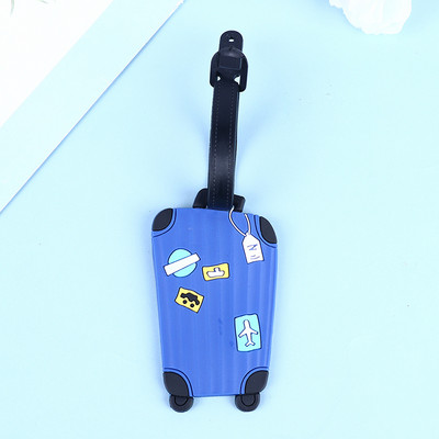 1kom Creative Travel Accessorie Oznaka za prtljagu Creative Corgi & Cat kovčeg Modni stil Silikonska prijenosna putna naljepnica Putni dio