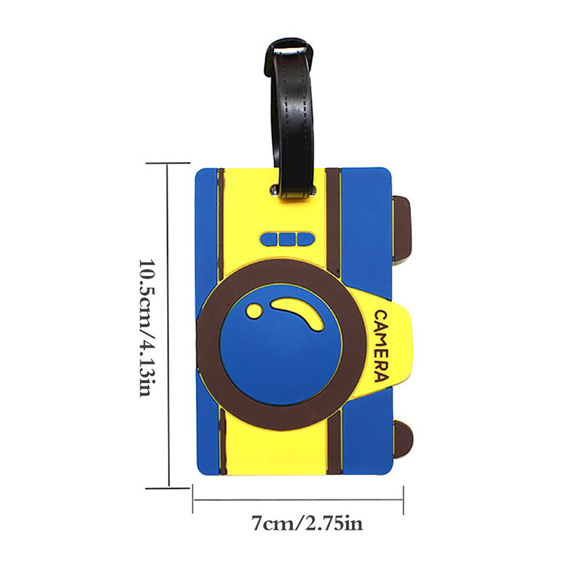 1kom Creative Travel Accessorie Oznaka za prtljagu Creative Corgi & Cat kovčeg Modni stil Silikonska prijenosna putna naljepnica Putni dio