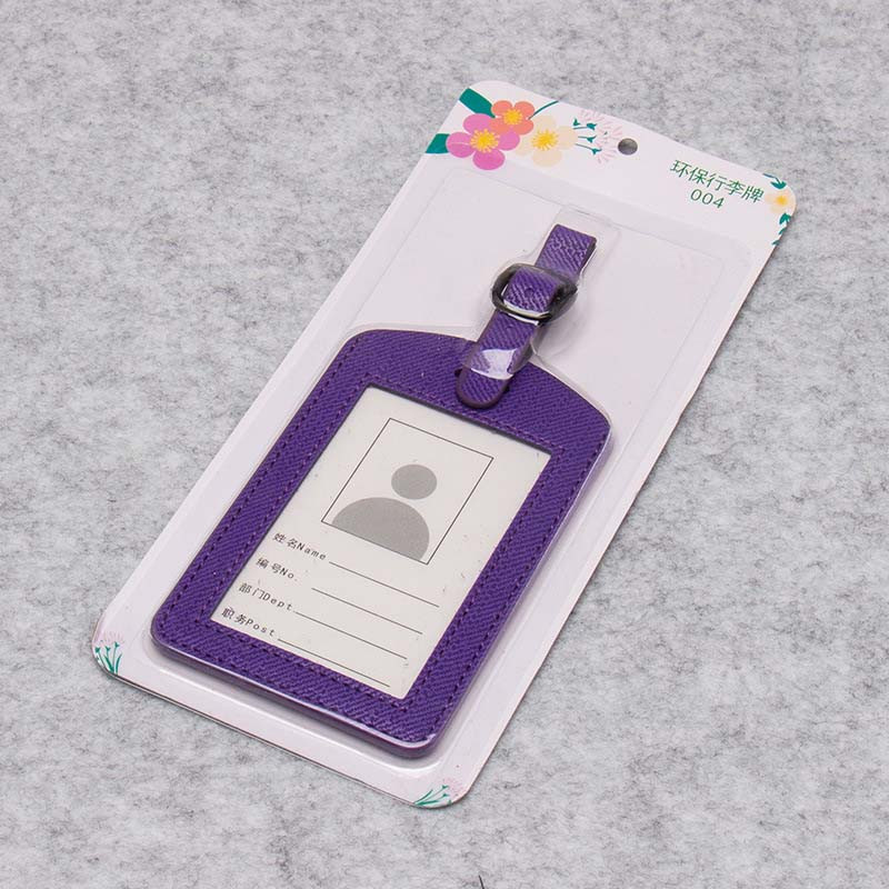 Novi PU kožni kovčeg Oznaka za prtljagu Oznaka Torba Privjesak Ručna torbica Prijenosni dodaci za putovanja Ime ID Adresa Oznake Fotografija bit