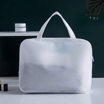 Minimalist Travel Make Up Organizer Αδιάβροχη αποθήκευση Καλλυντικά κουτί Τσάντα Λευκό Δίχτυ Τσάντα πλυσίματος μπάνιου Αξεσουάρ ταξιδιού neceser