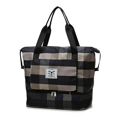 Mokro suho odvajanje Sportska torba na rame Sklopiva proširiva torba za jogu u teretani Putna torba velikog kapaciteta Ženska torba za pohranu