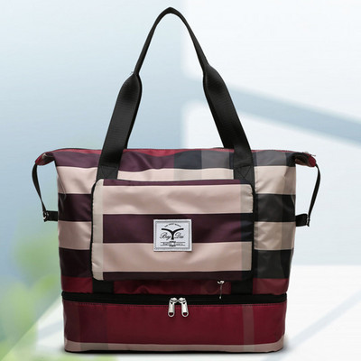 Mokro suho odvajanje Sportska torba na rame Sklopiva proširiva torba za jogu u teretani Putna torba velikog kapaciteta Ženska torba za pohranu