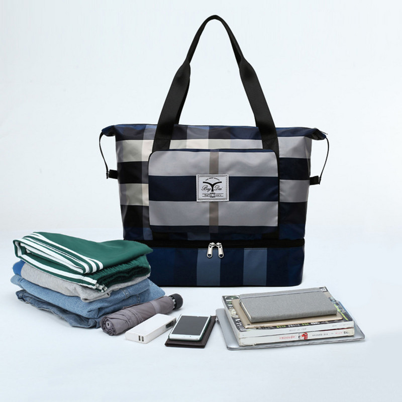 Mokro suho odvajanje Sportska torba na rame Sklopiva proširiva torba za jogu u teretani Putna torba velikog kapaciteta Ženska torba za pohranu