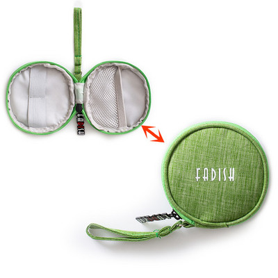 Mini Utazási Kiegészítő Digitális táska USB adatkábel fülhallgató vezetékes érmetáska pénztárca Fülbevaló gyűrű nyaklánc kozmetika Szervező tok