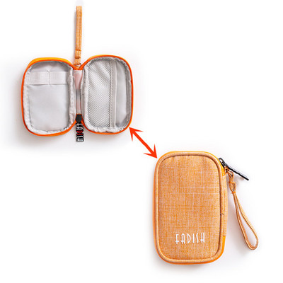 Mini Utazási Kiegészítő Digitális táska USB adatkábel fülhallgató vezetékes érmetáska pénztárca Fülbevaló gyűrű nyaklánc kozmetika Szervező tok