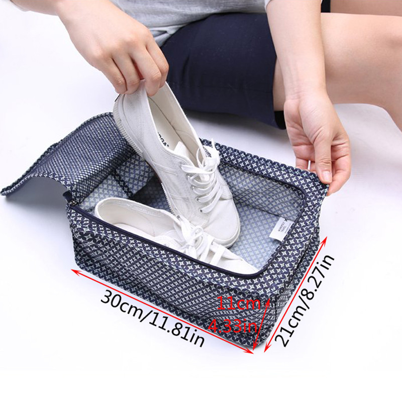 Nova prijenosna vodootporna torba za cipele Putna torbica za pohranu Džep za pakiranje Kocke Ručka Najlonski patentni zatvarač Organizator Torba za cipele z30-1