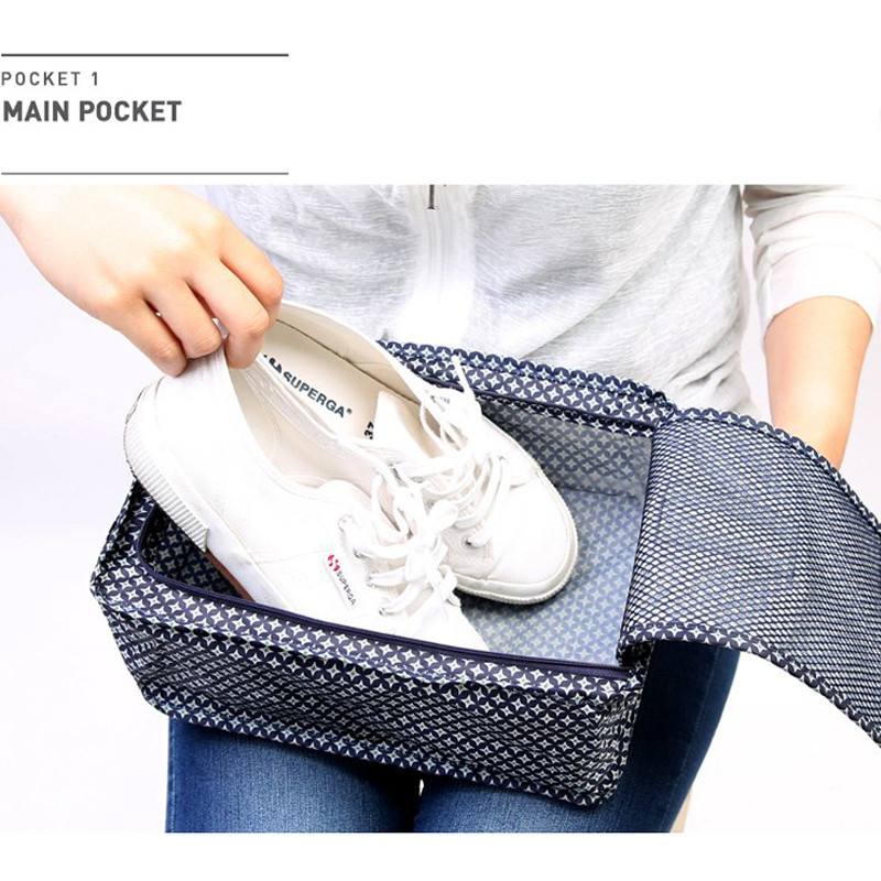 Nova prijenosna vodootporna torba za cipele Putna torbica za pohranu Džep za pakiranje Kocke Ručka Najlonski patentni zatvarač Organizator Torba za cipele z30-1